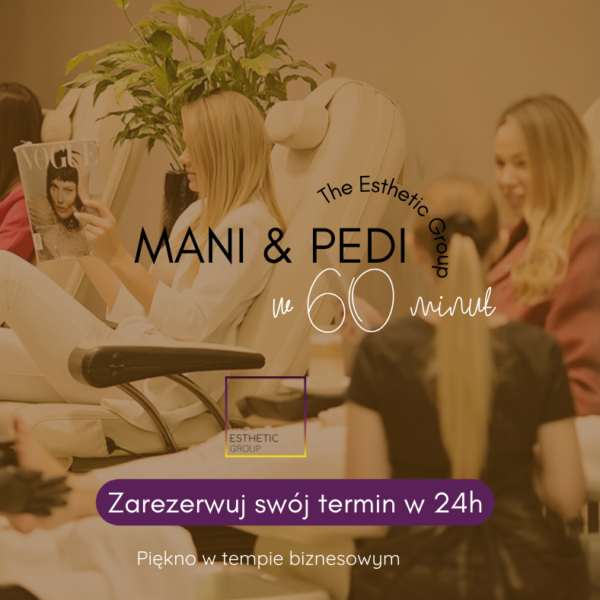 Komplet manicure & pedicure hybrydowy w 60 min